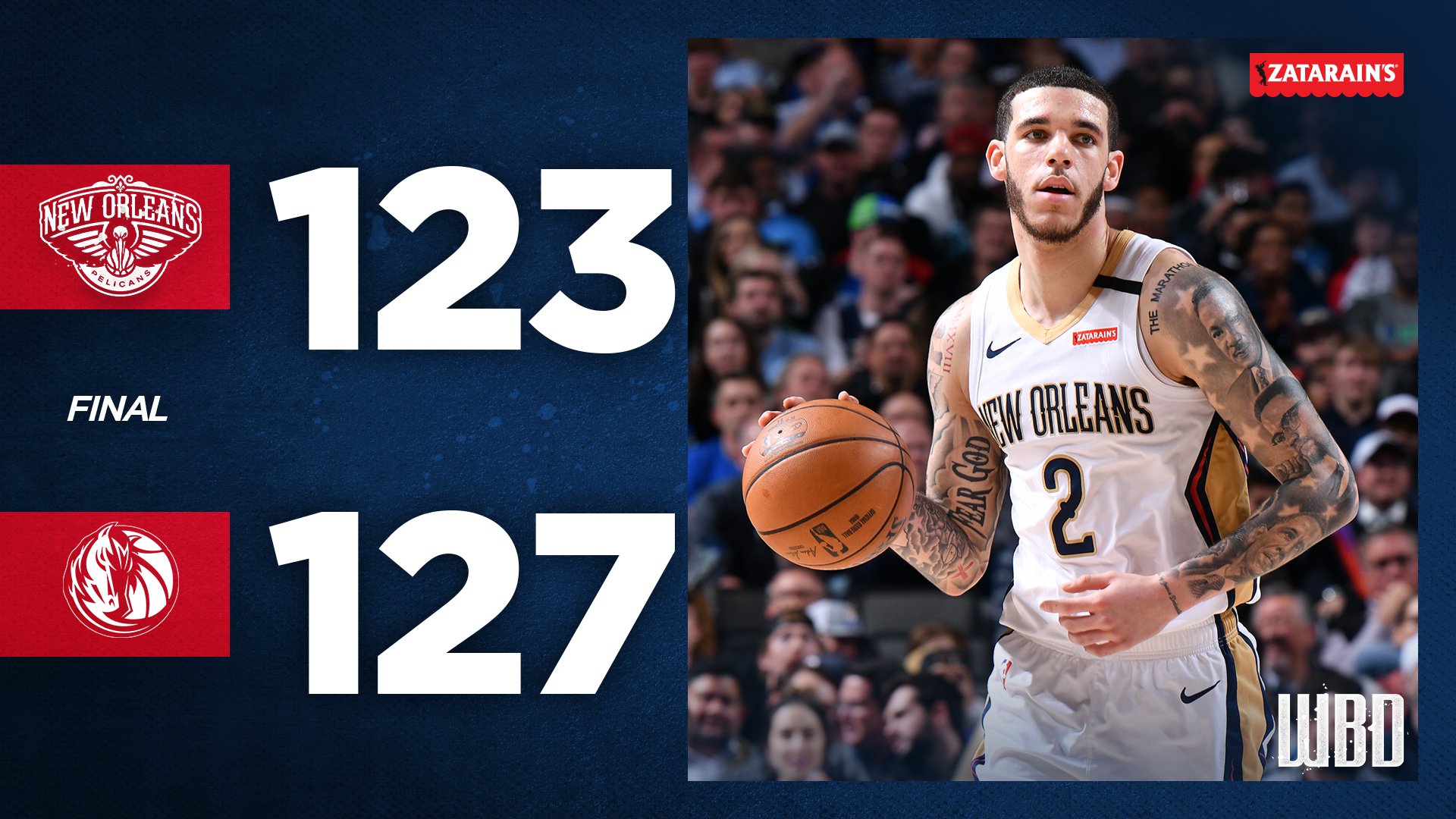 New Orleans Pelicans 123-127 Dallas Mavericks